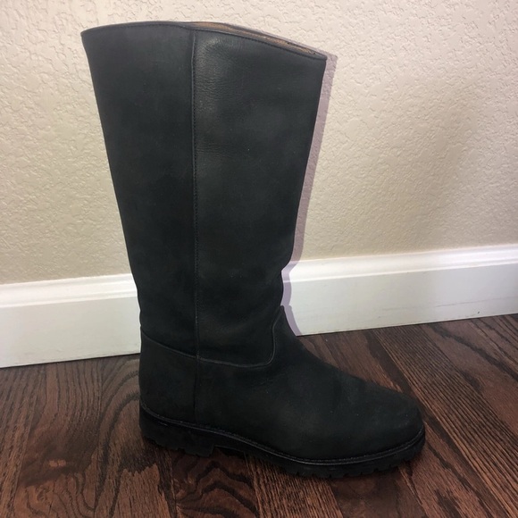 Cole Haan Black Leather Mid Calf Riding Boots Women’s Size 5 M F5755 Outdoor, - Picture 13 of 16
